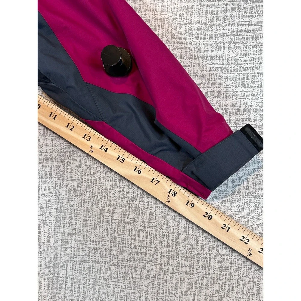 VTG LL Bean Womens‎ Small Magenta Hooded Ski Jacket Nylon Shell Gorpcore Snow